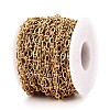 304 Stainless Steel Textured Oval Link Chains CHS-N005-06D-G-2