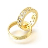 Brass Micro Pave Clear Cubic Zirconia Beads KK-V008-14B-G-2