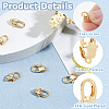 8Pcs Brass Lobster Claw Clasps KK-HS0001-54G-4