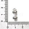 Brass Micro Pave Cubic Zirconia Charms KK-P295-19P-3