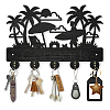 Wood & Iron Wall Mounted Hangers HJEW-WH0055-063-1