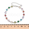304 Stainless Steel Pave Colorful Cubic Zirconia Tennis Bracelets for Women BJEW-T023-02D-P-3