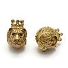 Brass with Cubic Zirconia European Beads KK-G309-03-2