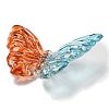 Two Tone Transparent Acrylic Beads OACR-E041-06-3