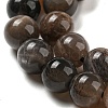 Natural Black Moonstone Beads Strands G-A219-A01-03-4