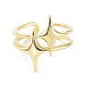 Brass Open Cuff Rings RJEW-D016-02G-2