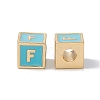 Rack Plating Brass Enamel Beads KK-B060-04G-06F-1