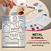 Stainless Steel Metal Cutting Dies Stencils DIY-WH0289-063-4
