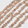 Natural Sunstone Chip Bead Strands G-M205-15-1