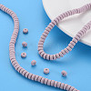 Handmade Polymer Clay Beads Strands CLAY-N008-49-7