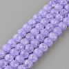 Synthetic Crackle Quartz Beads Strands X-GLAA-S134-6mm-15-1
