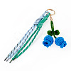 Polyester Pendant Keychains KEYC-TADJ0001-06B-1