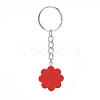 Flower Acrylic Pendant Keychain KEYC-JKC00428-02-4