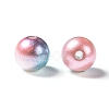 Rainbow ABS Plastic Imitation Pearl Beads OACR-Q174-4mm-M-2