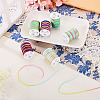 6Rolls 6 Styles Segment Dyed Polyester Thread NWIR-TA0001-47A-4
