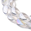 Transparent Electroplate Glass Bead Strands EGLA-C001-AB02-4