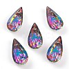 Embossed Glass Rhinestone Pendants GLAA-J101-06A-001VO-1