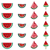 20Pcs 4 Styles Watermelon Nylon Computerized Embroidery Cloth Iron on/Sew on Patches DIY-HY0002-87-1