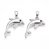 Brass Micro Pave Cubic Zirconia Pendants KK-N257-10P-1