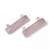 Natural Rose Quartz Charms G-S359-012F-2