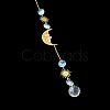 Glass Teardrop Big Pendant Decorations HJEW-M005-05D-G-3