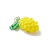 Glass Seed Beaded Lemon Pendants PALLOY-MZ00853-01-3