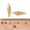 Ion Plating(IP) 201 Stainless Steel Pendants STAS-M323-29G-1-3