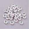 Acrylic Horizontal Hole Letter Beads X-PL37C9070-O-1