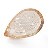 Embossed Glass Rhinestone Pendants GLAA-J101-05A-001GS-4