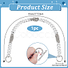 Aluminum & Iron Cuban Link Chains Bag Extender Chains HJEW-PH02129-01-2