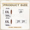2 Rolls Paper Self-Adhesive Clothing Size Labels Sticker Rolls DIY-LP0005-32F-2