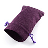 Polyester Imitation Burlap Packing Pouches Drawstring Bags X-ABAG-R005-18x13-10-2