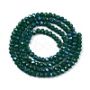 Electroplate Opaque Solid Color Glass Beads Strands LS-EGLA-A044-P2mm-L09-3