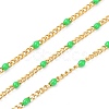 Ion Plating(IP) 304 Stainless Steel Enamel Curb Chains CHS-P013-01G-10-1