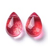 Transparent Glass Charms GGLA-M004-05B-3