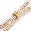 Nylon Cord Silder Bracelets MAK-C003-03G-09-2