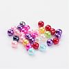 Mixed Acrylic Pearl Round Beads For DIY Jewelry and Bracelets X-PACR-6D-M-2