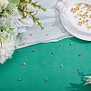 80Pcs 2 Styles Brass Crimp Beads KK-ME0004-70-4
