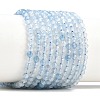 Natural Aquamarine Beads Strands G-RM250101-B31-4