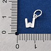 925 Sterling Silver Letter Charms STER-C012-01S-W-3