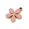 304 Stainless Steel Enamel Charms STAS-I325-102A-G-2