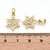 Brass Micro Pave Cubic Zirconia Pendants LS-KK-T070-60G-3