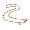 201 Stainless Steel Safety Pins Pendant Necklaces NJEW-JN03002-2