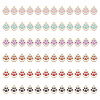 72Pcs 6 Colors Alloy Enamel Pendants ENAM-GO0001-16-1