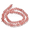 Cherry Quartz Glass Beads Strands G-H078-C23-01-3