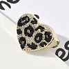 Brass Micro Pave Cubic Zirconia Cuff Rings RJEW-H256-07G-3