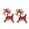 Alloy Enamel Pendants ENAM-S126-062B-NR-2