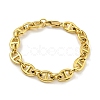 Ion Plating(IP) 304 Stainless Steel Oval Link Chain Bracelets BJEW-D030-11A-G-1