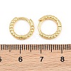 Brass Huggie Hoop Earrings KK-CBA8324-18D-G-4