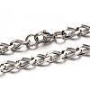 Non-Tarnish 304 Stainless Steel Curb Chain Necklaces X-NJEW-M150-01P-1